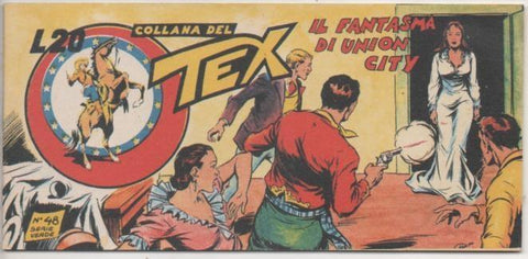 Comic E00389: Collana del Tex L20 nº 48 Serie Verde. Il Fantasma di Union City