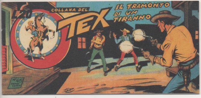 Comic E00386: Collana del Tex L20 nº 45 Serie Verde. Il Tramonto di un Tirano