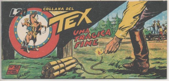 Comic E00376: Collana del TEx L20 nº 35 Serie Verde. Una Tragica Fine