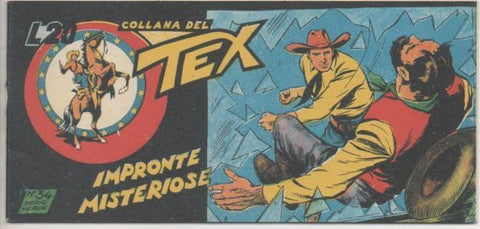 Comic E00375: Collana del Tex L20 nº 34 Serie Verde. Impronte Misteriose