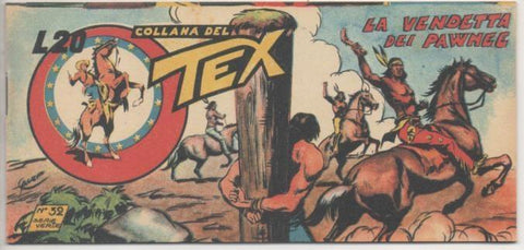 Comic E00373: Collana del Tex L20 nº 32 Serie Verde. La Vendetta del Pawnee