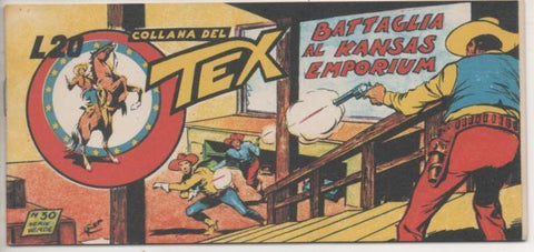 Comic E00371: Collana del Tex L20 nº 30 Serie Verde. Battglia al Kansas Emporium