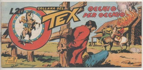 Comic E00398: Collada del Tex L20 nº 9 Serie Rossa. Occhio per Occhio