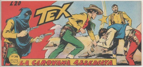 Comic E00427: Collana del Tex L20 nº 14 Serie Gialla. La Carovana Assediata