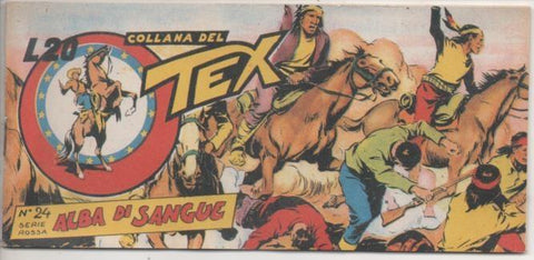 Comic E00413: Collada del Tex L20 nº 24 Serie Rosa. Alba di Sangue