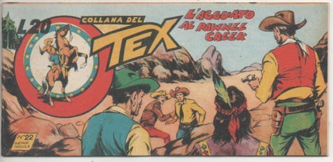 Comic E00411: Collada del Tex L20 nº 22 Serie Rossa. L'Accuato al Pawnee Creek