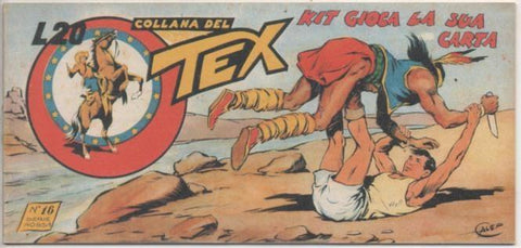 Comic E00405: Collada del Tex L20 nº 16 Serie Rossa. Kit Gioca la sua Carta