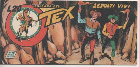 Comic E00403: Collada del Tex L20 nº 14 Serie Rossa. Sepolti Vivi