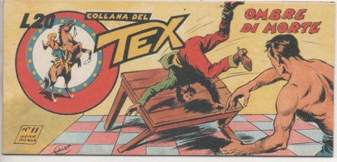 Comic E00400: Collada del Tex L20 nº 11 Serie Rossa. Ombre di Morte
