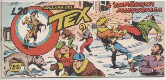 Comic E00090: Collana del Tex L20 nº 22. L'Impronta Misteriosa