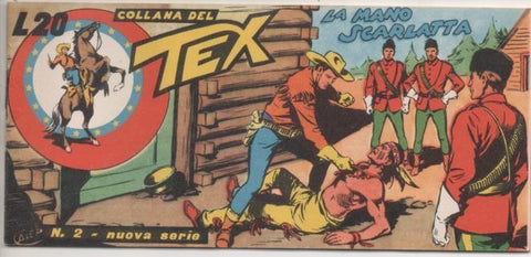 Comic E00070: Collana del Tex L20 nº 2 Nuova serie. La Mano Scarlatta