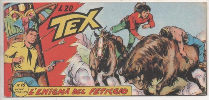 Comic E00117: Collana del Tex L20 nº 16 Serie Smeraldo. L'Enigma del Feiccio