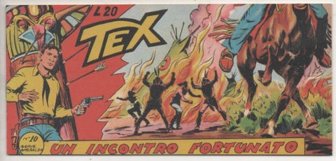 Comic E00111: Collana del Tex L20 nº 10 Serie Smeraldo. Un Incontro Fortunato