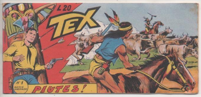 Comic E00102: Collana del Tex L20 nº 1 Serie Smeraldo. Piutes!