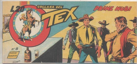Comic E00062: Collana del Tex L20 nº 8 Serie Azzurra. Prime Nubi
