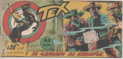 Comic E00017: Tex L20 nª 17 Serie Kansas. Il Cercho si Stringe