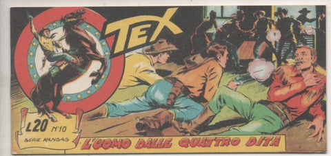 Comic E00010: Tex L20 nº 10 L'Uomo Della Quatro Dita