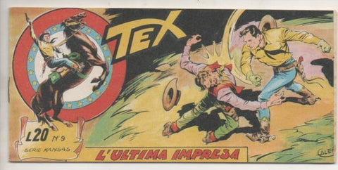 Comic E00009: Tex L20 nº 9 Serie Kansas L'Ultima Impresa