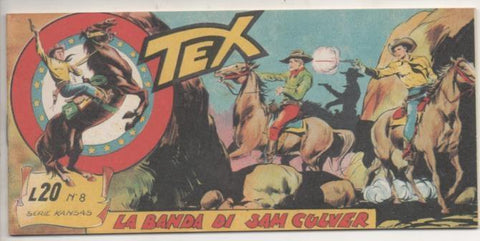 Comic E00008: Tex L20 nº 8 Serie Kansas La Banda di Sam Culver