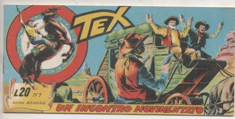 Comic E00007: Tex L20 nº 7 Serie Kansas Un Incontro Mocimentato
