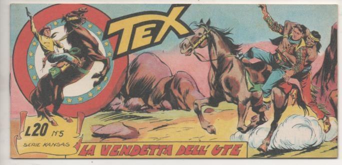 Comic E00005: Tex L20 nº 5 Serie Kansas, La Venderra dell' Ute