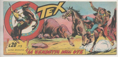 Comic E00005: Tex L20 nº 5 Serie Kansas, La Venderra dell' Ute