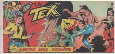 Comic E00121: Collana del Tex L20 nº 20 Serie Smeraldo. Lotta nel Tempio