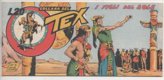 Comic E00059: Collana del Tex L20 nº 5 Serie Azzurra. I Figli del Sole