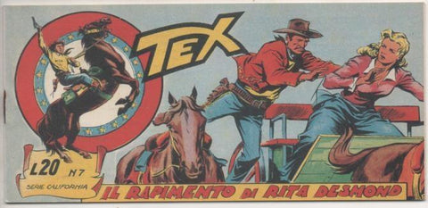 Comic E00046: Collana del Tex L20 nº 7 Serie California. Il Rapimento di Rita Desmond
