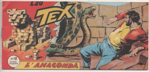 Comic E00039: Tex L20 nº 18 Serie Rubino. L'Anaconda