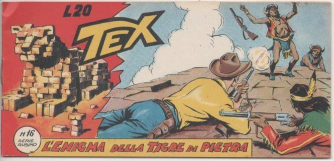 Comic E00037: Tex L20 nº 16 Serie Rubino. L'Enigma della Tigre di Pietra