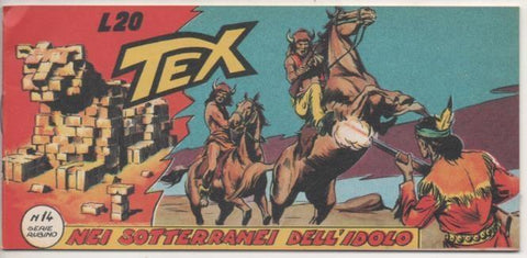 Comic E00035: Tex L20 nº 14 Serie Rubino. Nei Sotterrnei Dell'Idolo