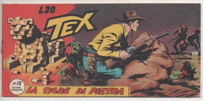 Comic E00034: Tex L20 nº 13 Serie Rubino. La Tigre Di Pietra