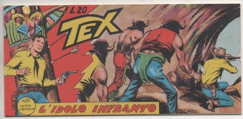 Comic E00122: Collana del Tex L20 nº 21 Serie Smeraldo. L'Idolo Infranto