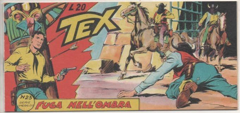 Comic E00124: Collana del Tex L20 nº 23 Serie Smeraldo. Fuga Nell' Ombra