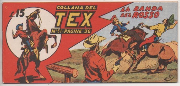 Comic E00212: Collana del Tex L15 nº 51. La Banda del Rosso