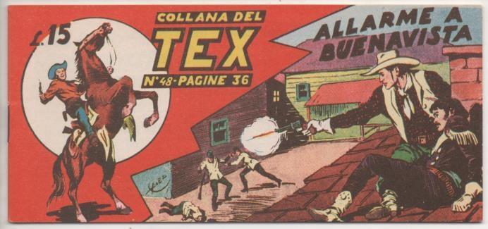 Comic E00209: Collana del Tex L15 nº 48. allarme a Buenavista