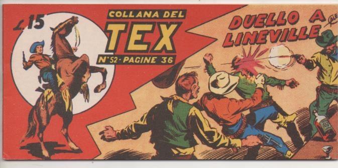 Comic E00213: Collana del Tex L15 nº 52. Duello a Lineville