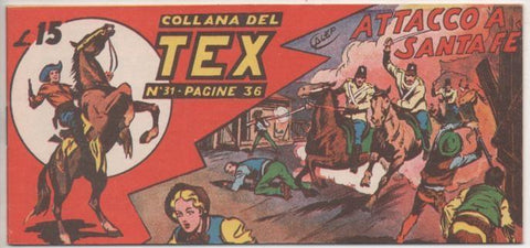 Comic E00192: Collana del Tex L15 nº 31. Attaco a Santa Fè