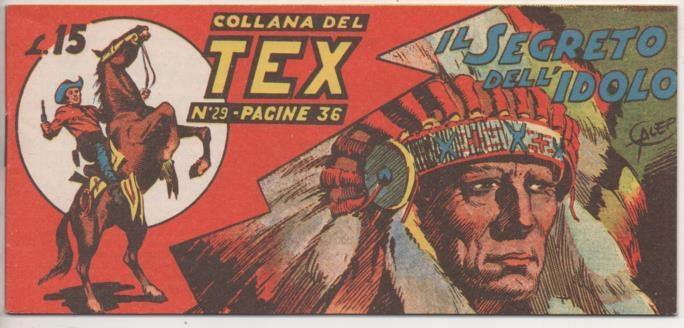 Comic E00190: Collana del Tex L15 nº 29. Il Segreto dell'Idolo