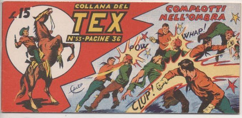 Comic E00214: Collana delTex L15 nº 53. Complotti Nell'Ombra