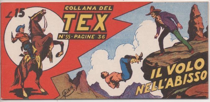 Comic E00216: Collana del Tex L15 nº 55. Il Volo Nell'Abisso