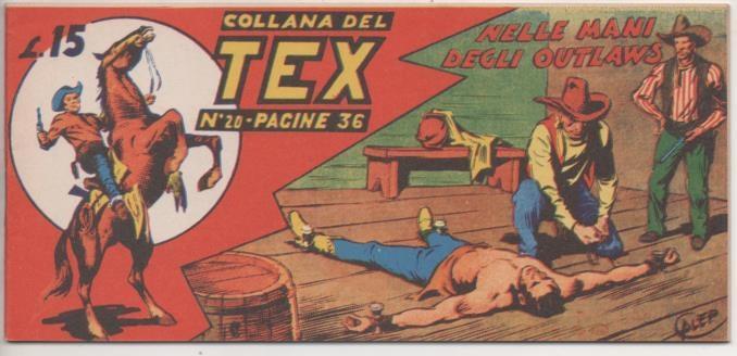 Comic E00241: Callana del Tex L15 nº 20. Nelle Mani degli Outlaws