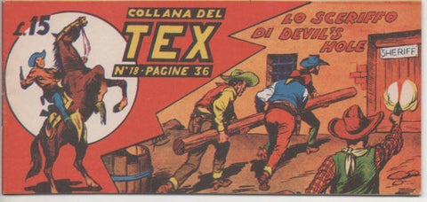 Comic E00239: Callana del Tex L15 nº 18. Lo sceriffo di Devil's Hole