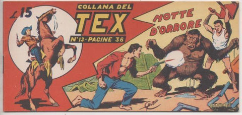 Comic E00234: Callana del Tex L15 nº 13. Notte d'Orrore