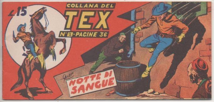 Comic E00223: Collana del Tex L15 nº 2. Notte di Sangue