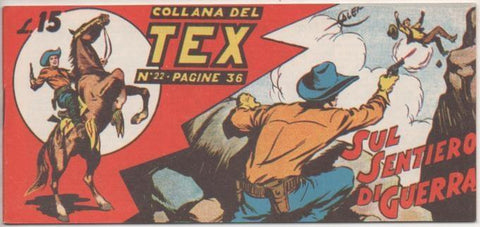 Comic E00183: Collana del Tex L15 nº 22. Sul Sentiero de Guerra