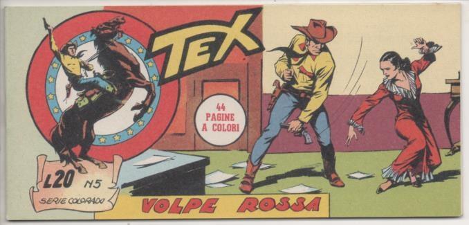 Comic E00133: Collana del Tex L20 nº 5 Serie Colorado. Volpe Rossa