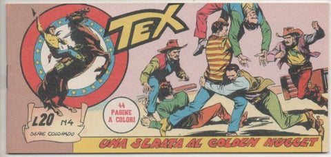 Comic E00132: Collana del Tex L20 nº 4 erie Colorado. Una Serata al Golden Nugget