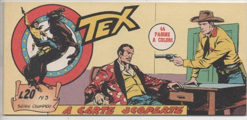 Comic E00131: Collana del Tex L20 nº 3 Serie Colorado. A Carte Scoperte